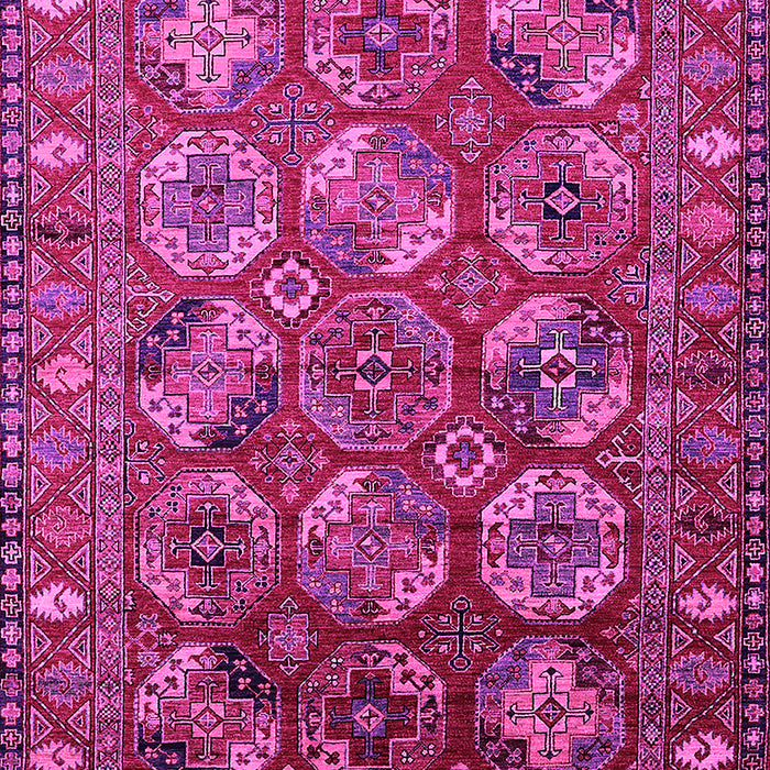Machine Washable Oriental Pink Industrial Rug, wshurb2431pnk
