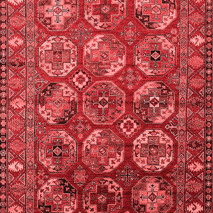 Machine Washable Oriental Red Industrial Rug, wshurb2431red