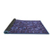 Sideview of Oriental Blue Industrial Rug, urb2431blu