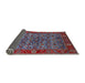 Sideview of Mid-Century Modern Light Purple Blue Oriental Rug, urb2432