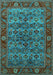 Oriental Turquoise Industrial Rug, urb2432turq