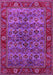 Machine Washable Oriental Pink Industrial Rug, wshurb2432pnk