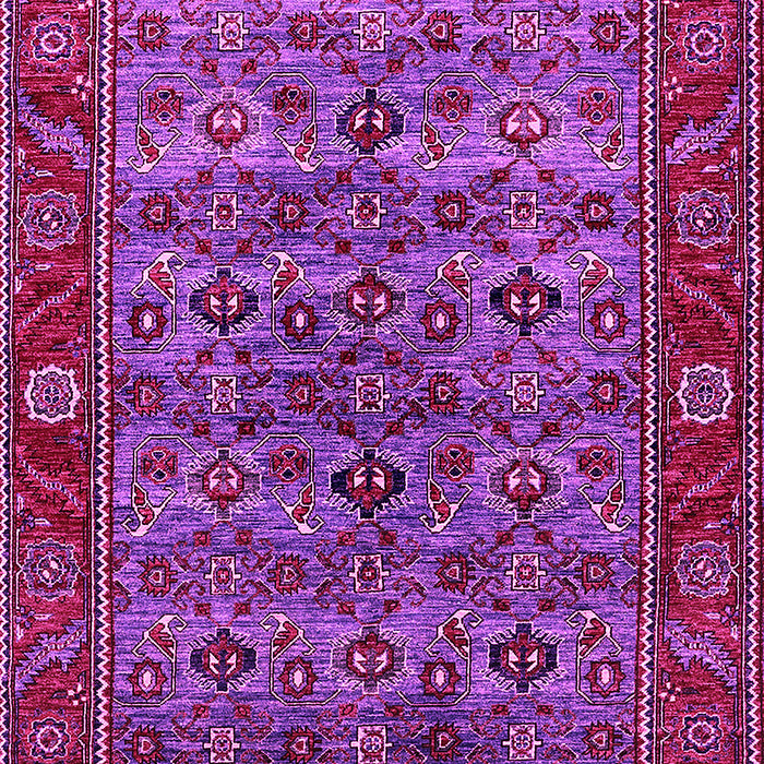 Machine Washable Oriental Pink Industrial Rug, wshurb2432pnk