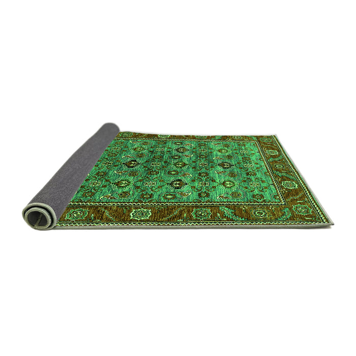 Sideview of Oriental Green Industrial Rug, urb2432grn