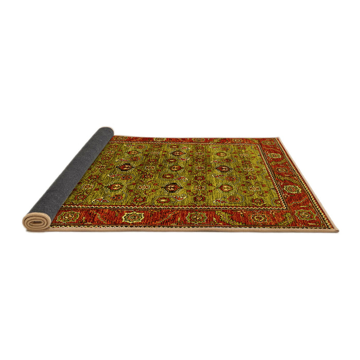 Sideview of Oriental Yellow Industrial Rug, urb2432yw
