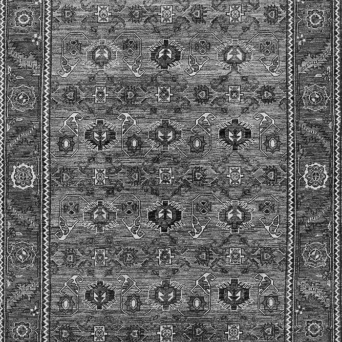 Machine Washable Oriental Gray Industrial Rug, wshurb2432gry
