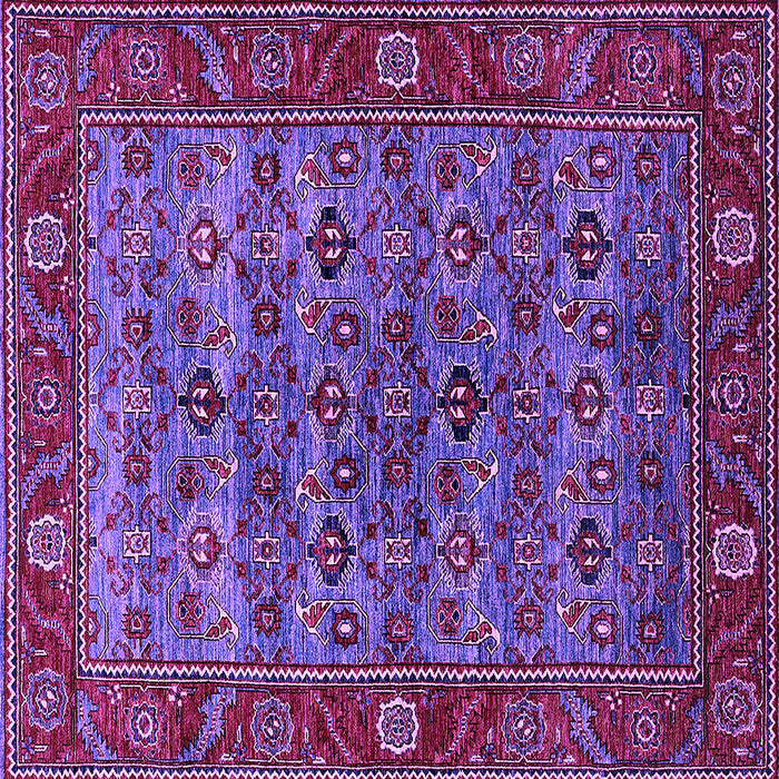 Square Oriental Purple Industrial Rug, urb2432pur