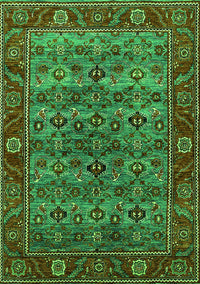 Oriental Green Industrial Rug, urb2432grn