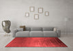 Industrial Red Washable Rugs