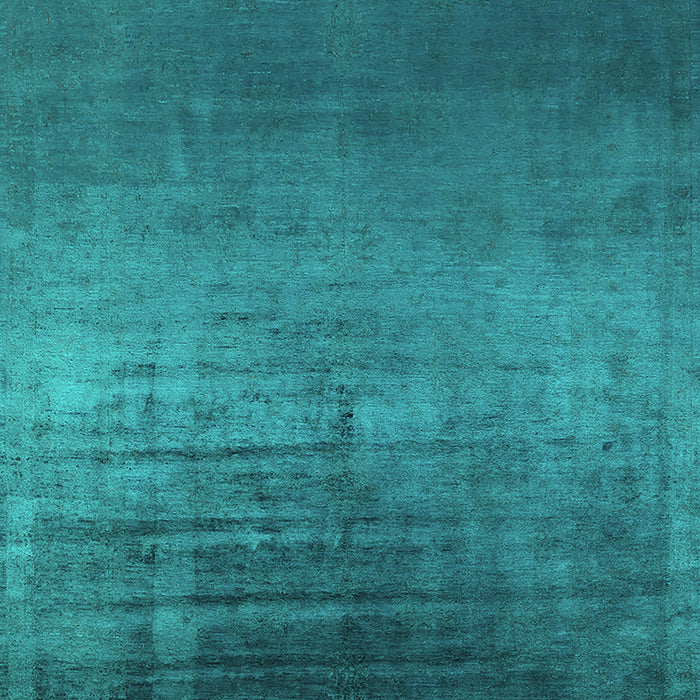 Machine Washable Oriental Turquoise Industrial Area Rugs, wshurb2433turq