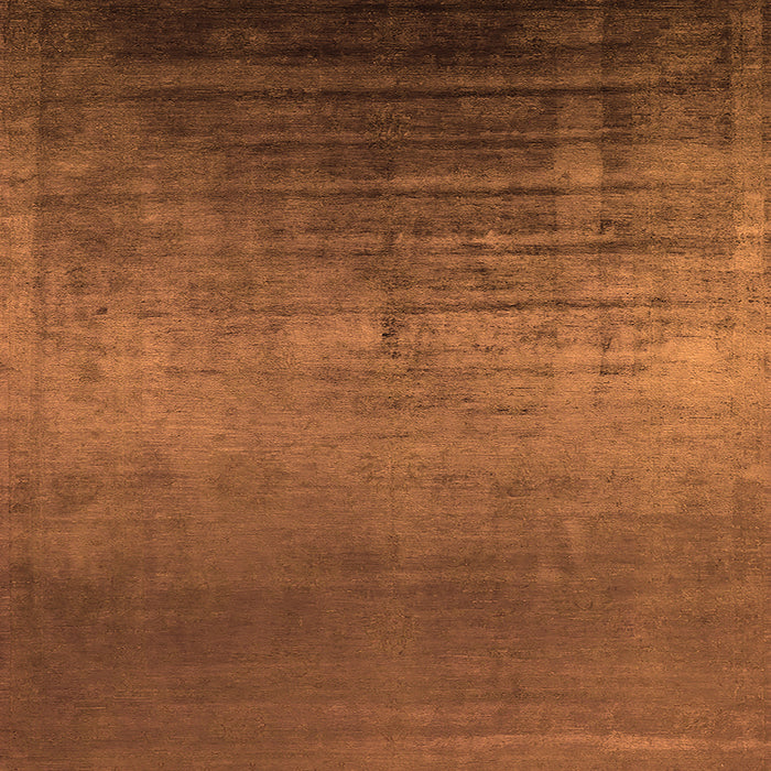 Square Oriental Orange Industrial Rug, urb2433org