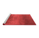 Industrial Red Washable Rugs