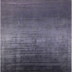 Square Mid-Century Modern Purple Navy Blue Oriental Rug, urb2433