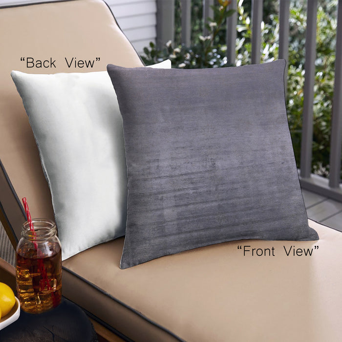 Front View of Mid-Century Modern Urban Square Purple Navy Blue Throw Pillow, 18 inch by 18 inch, pwurb2433