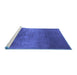 Sideview of Machine Washable Oriental Blue Industrial Rug, wshurb2433blu