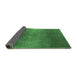 Sideview of Oriental Emerald Green Industrial Rug, urb2433emgrn