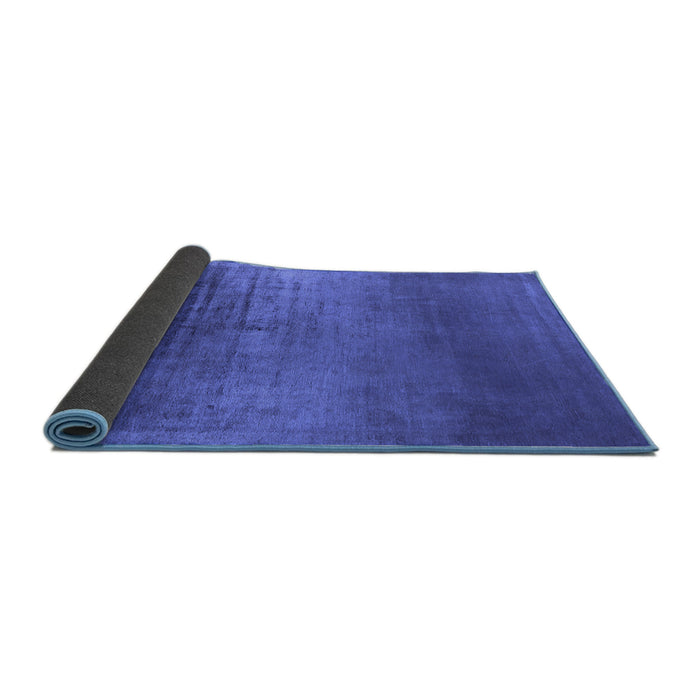 Sideview of Oriental Blue Industrial Rug, urb2433blu