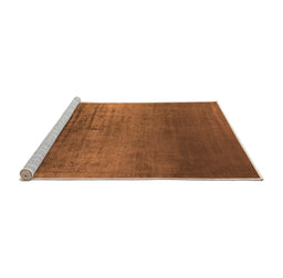 Sideview of Machine Washable Oriental Orange Industrial Area Rugs, wshurb2433org