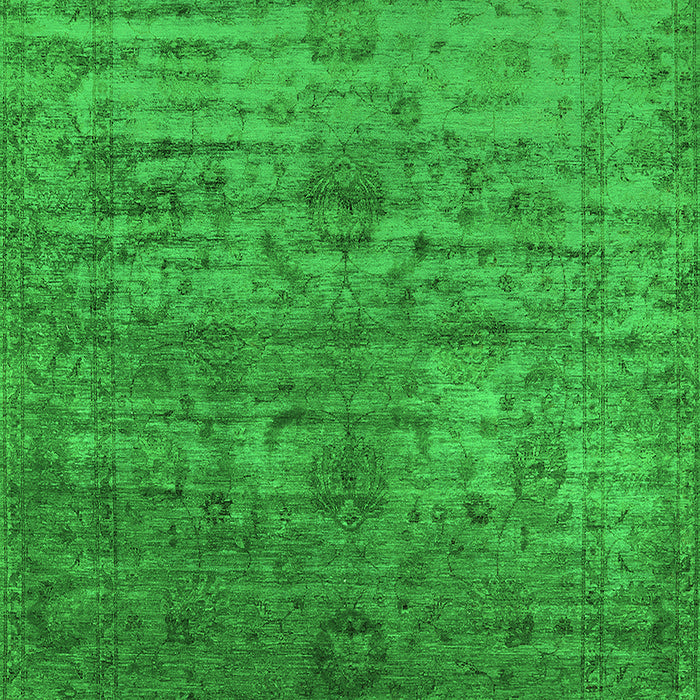 Machine Washable Oriental Green Traditional Area Rugs, wshurb2434grn