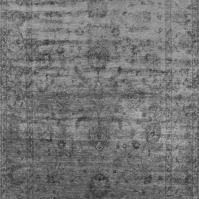 Machine Washable Oriental Gray Traditional Rug, wshurb2434gry