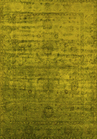 Oriental Yellow Traditional Rug, urb2434yw