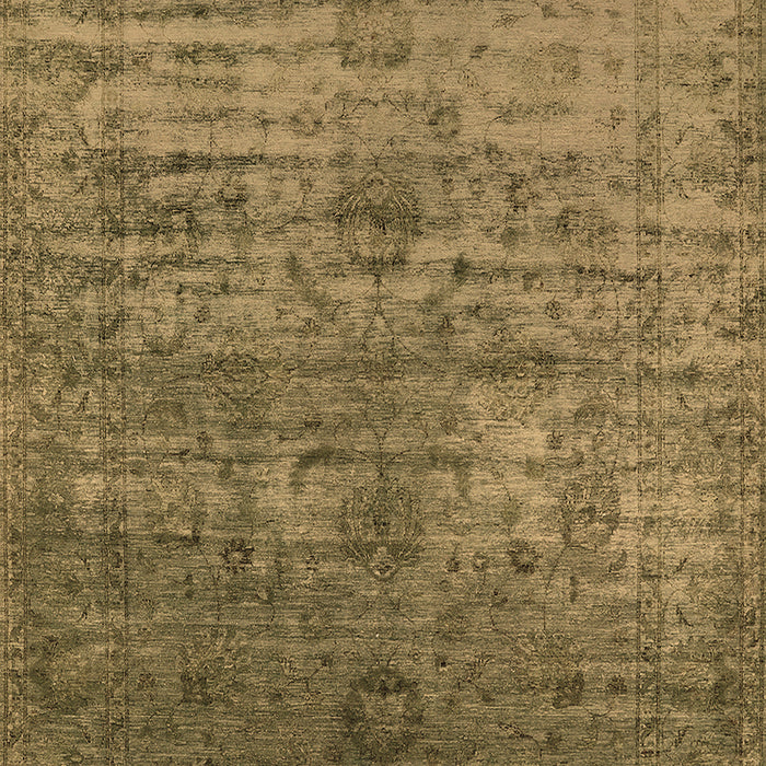 Machine Washable Oriental Brown Traditional Rug, wshurb2434brn