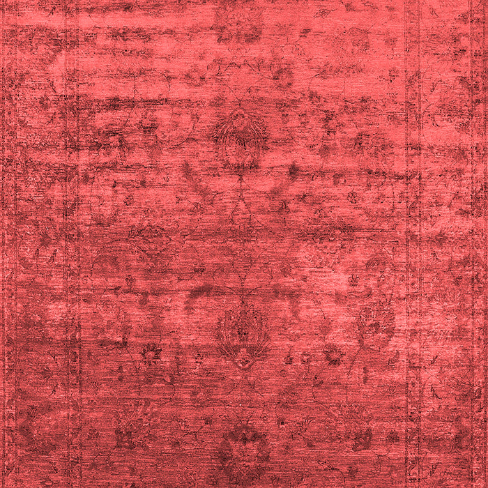 Machine Washable Oriental Red Traditional Rug, wshurb2434red