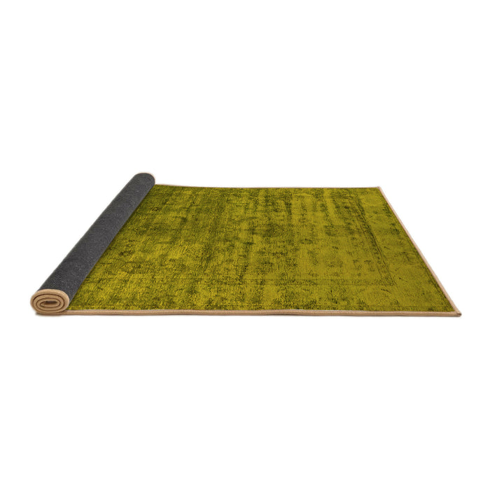 Sideview of Oriental Yellow Traditional Rug, urb2434yw