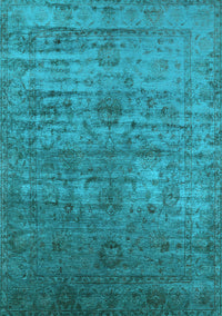 Oriental Light Blue Traditional Rug, urb2434lblu