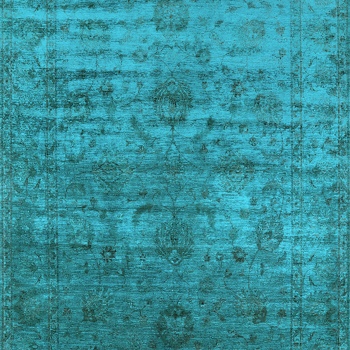 Oriental Light Blue Traditional Rug, urb2434lblu