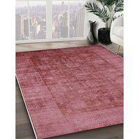 Mid-Century Modern Bright Maroon Red Oriental Rug, urb2435