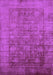 Machine Washable Oriental Purple Industrial Area Rugs, wshurb2435pur