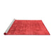 Industrial Red Washable Rugs