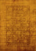 Oriental Yellow Industrial Rug, urb2435yw