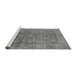 Sideview of Machine Washable Oriental Gray Industrial Rug, wshurb2435gry