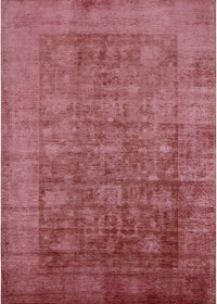 Machine Washable Industrial Modern Bright Maroon Red Rug, wshurb2435