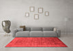 Industrial Red Washable Rugs