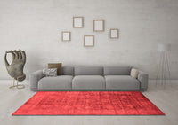 Machine Washable Oriental Red Industrial Rug, wshurb2435red