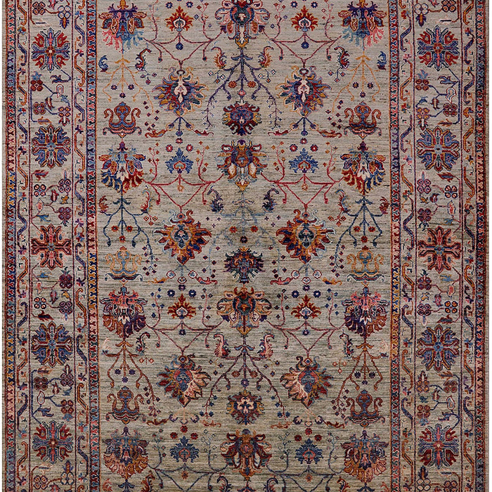 Mid-Century Modern Red Brown Oriental Rug, urb2436