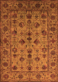 Oriental Orange Industrial Rug, urb2436org