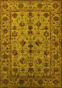 Oriental Yellow Industrial Rug, urb2436yw