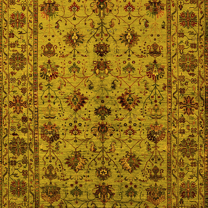 Oriental Yellow Industrial Rug, urb2436yw
