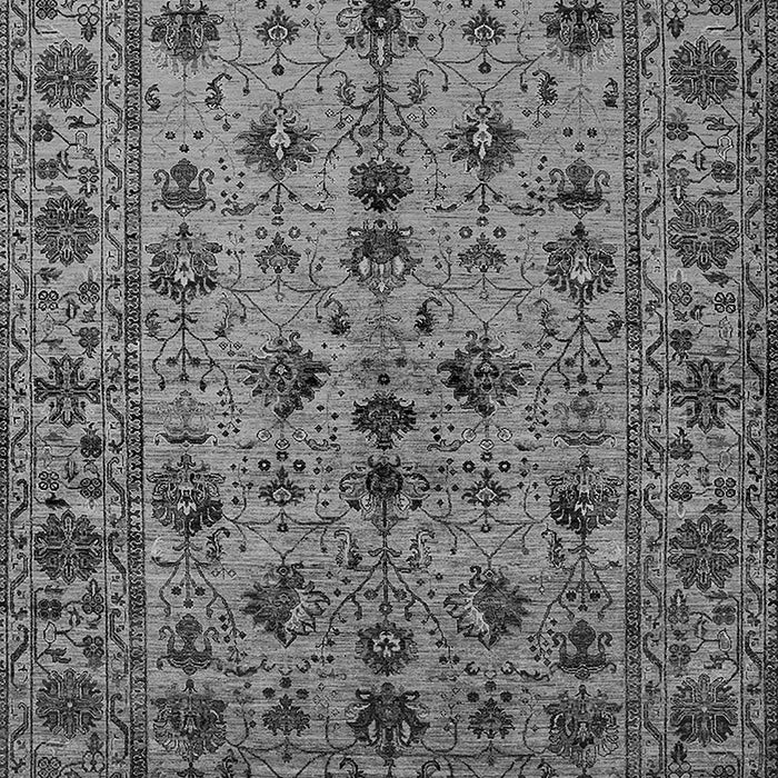 Machine Washable Oriental Gray Industrial Rug, wshurb2436gry