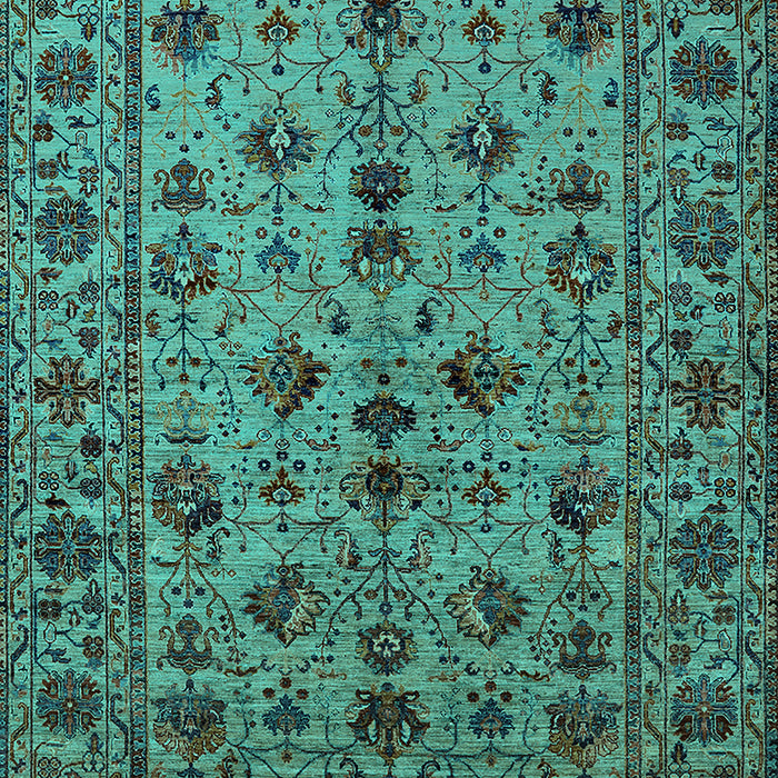 Oriental Turquoise Industrial Rug, urb2436turq