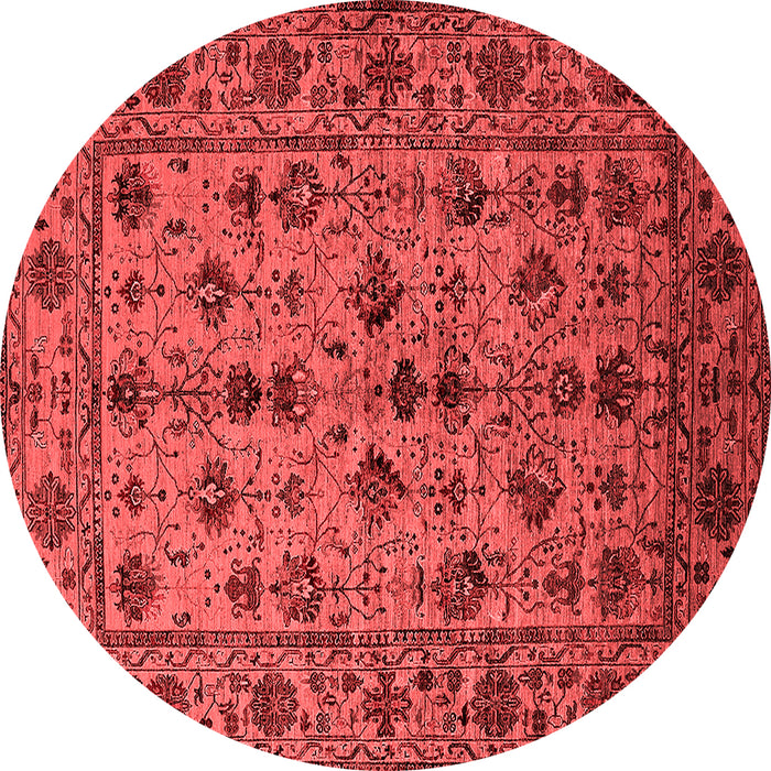 Machine Washable Oriental Red Industrial Rug, wshurb2436red