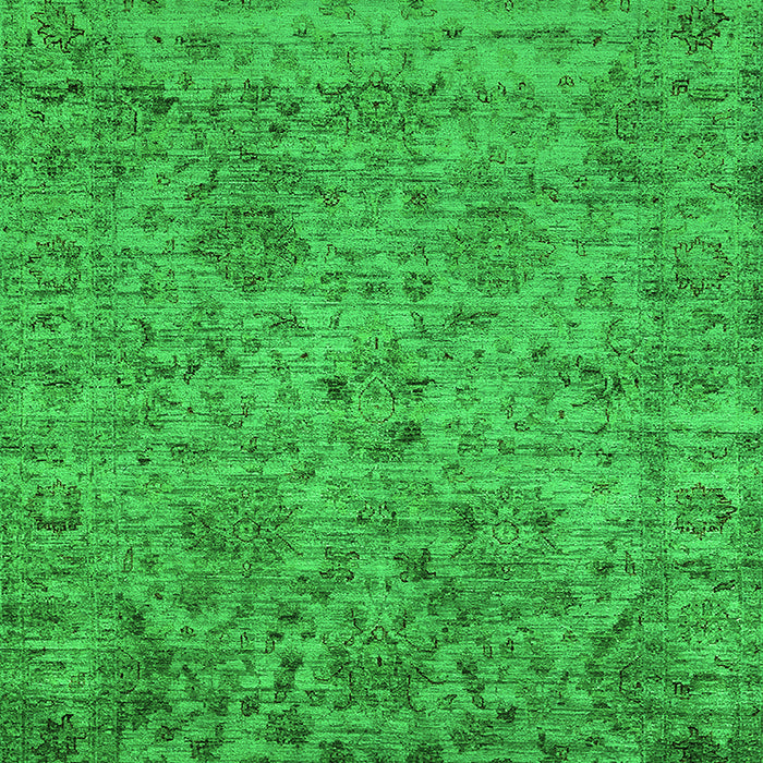 Oriental Green Traditional Rug, urb2437grn