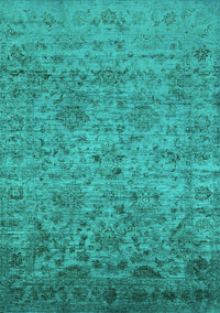 Oriental Turquoise Traditional Rug, urb2437turq