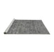 Sideview of Machine Washable Oriental Gray Traditional Rug, wshurb2437gry