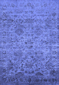 Oriental Blue Traditional Rug, urb2437blu