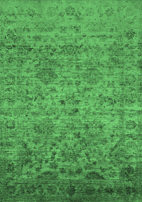 Oriental Emerald Green Traditional Rug, urb2437emgrn